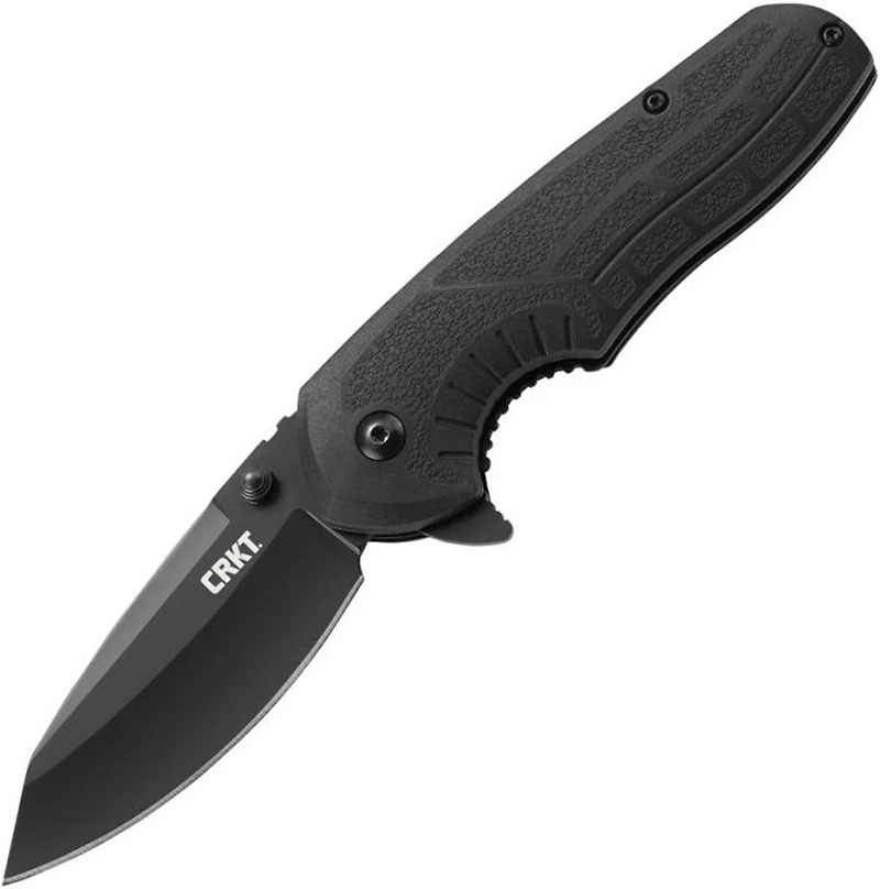 CRKT Copacetic Folding Knife Black Polymer [3.00" Black 8Cr13MoV] Clip Point 2620
