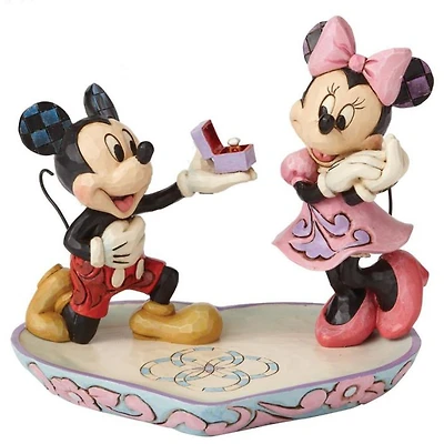 Disney Mickey & Minnie Ring Dish Statue