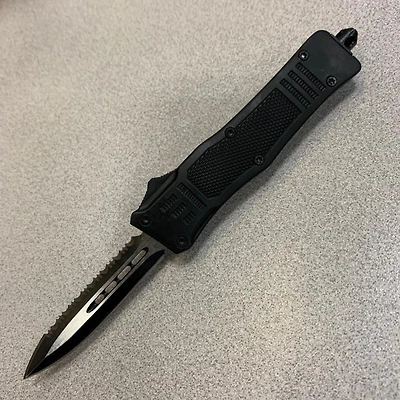 Small Covert Ops OTF () Double Edge Single Serrated
