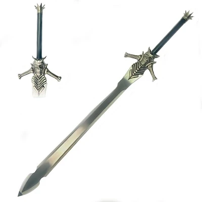 Devil May Cry Sword Silver (Metal) Skull Black Handle