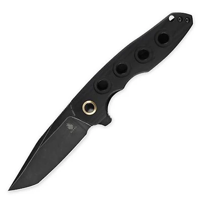 Z-82 [Black G-10] Pocket Knife (3.47" Black N690) - Kizer Cutlery V4568N1