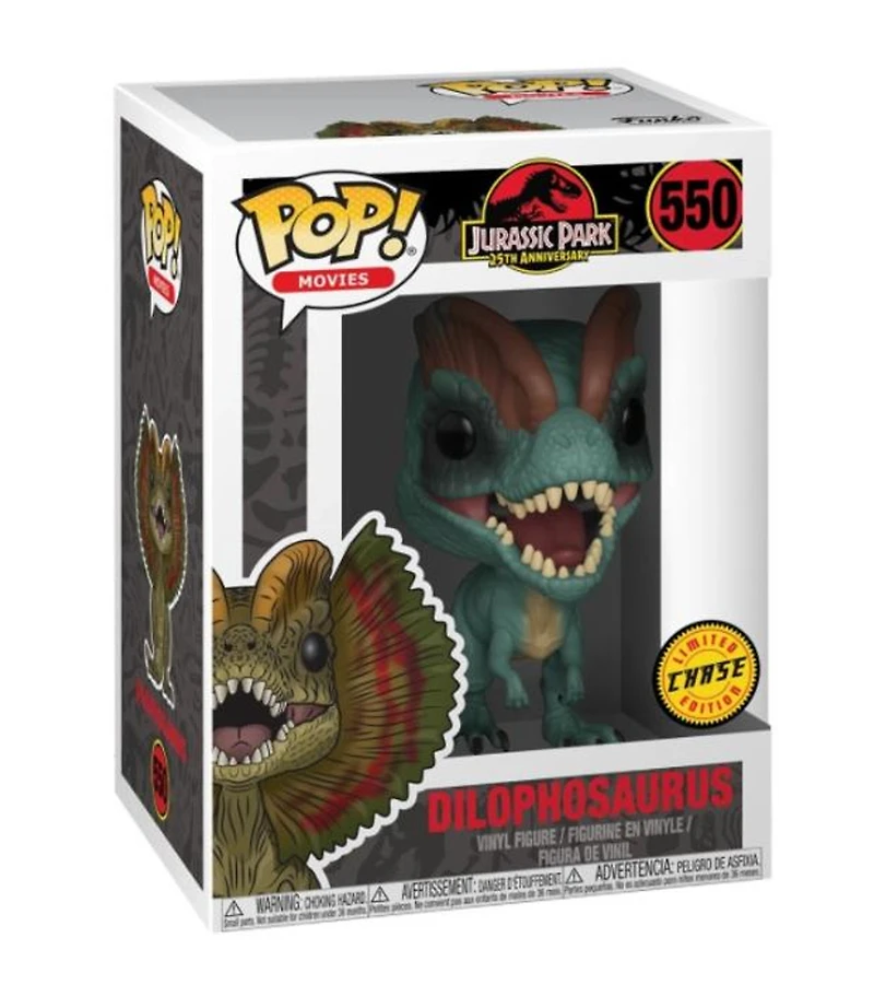 Pop! Jurassic Park Dilophosaurus #550 Vinyl Figure Chase