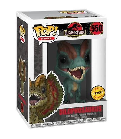 Pop! Jurassic Park Dilophosaurus #550 Vinyl Figure Chase