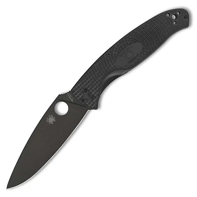 Resilience (All Black) Lightweight (4.3" Black 8Cr13MoV) Pocket Knife Spyderco C142PBBK