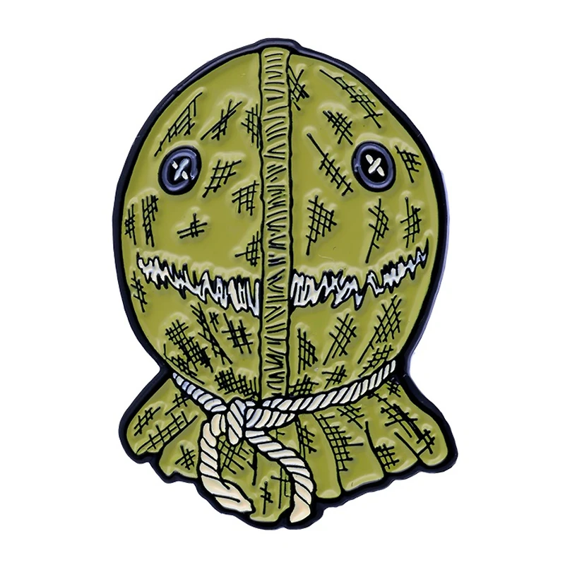 Trick r Treat Sam Burlap Color Enamel Lapel Pin