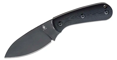 Baby Fixed Blade [Black G-10] (3.86" Black Leaf Shape 154CM) - Kizer Cutlery 1044C1