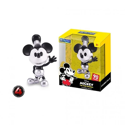 Model Figure - (Steamboat Willie Mickey) Disney 4" [Metal Die-Cast]