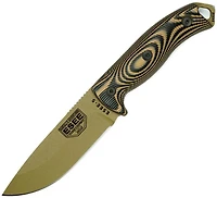 ESEE - Model 5 Dark Earth Blade [1095HC] USA Fixed Blade (Black/Coyote Brown G10)