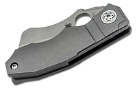 Stovepipe Knife Titanium (2.80" Stonewash 20CV) Spyderco C260TIP