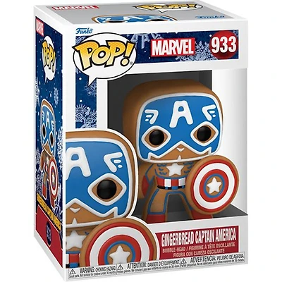 Funko POP - Captain America (Holiday Gingerbread) Marvel [933]