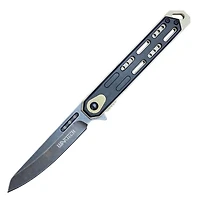 Wartech Black / Gold Slim Reverse Tanto A/O Pocket Knife (3CR13)