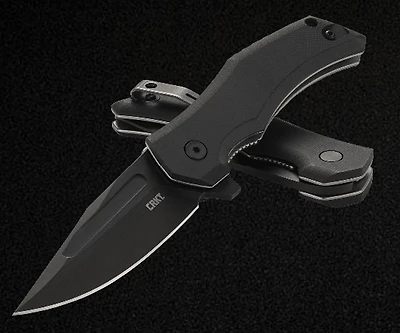 CRKT - Fawkes Linerlock A/O Blackout Pocket Knife (2.74" D2)