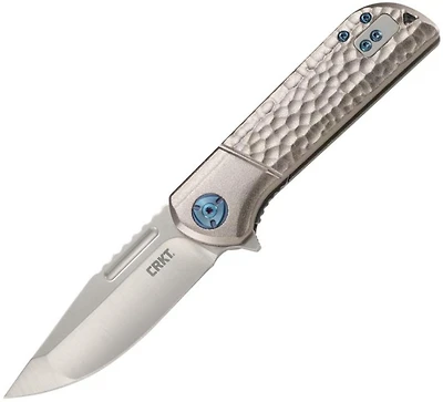 CRKT - Lanny Linerlock Silver A/O Pocket Knife (3.20" Satin 8Cr13MoV)