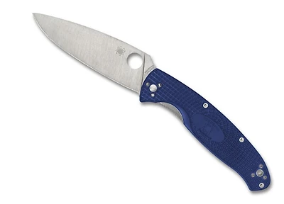 Resilience Blue Lightweight (4.25" Satin S35VN) Pocket Knife Spyderco C142PBL