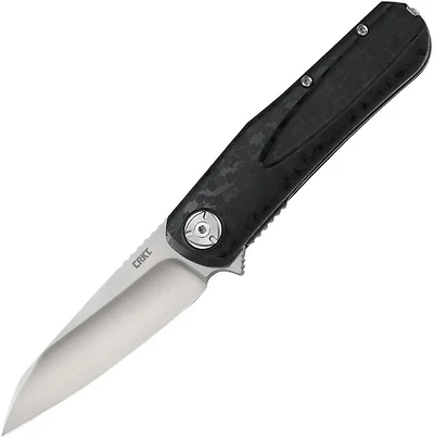 CRKT - Mah-Hawk Linerlock A/O Black Pocket Knife (3.12" Satin D2)