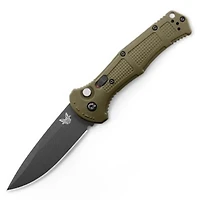 Benchmade AUTO Claymore Green Ranger Grivory Pocket Knife (3.60" Black D2) 9070BK-1
