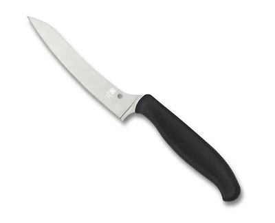 Z-Cut Kitchen Knife Black Lightweight (4.5" Satin) Spyderco K14PBK