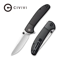 CIVIVI Badlands Vagabond Flipper Knife Black FRN (3.25" Satin 9Cr18MoV) C2019D