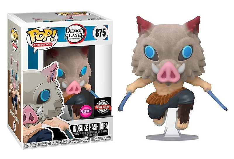 Funko POP - Inosuke Hashibira (Flocked) "Demon Slayer" Chalice Exclusive [875]
