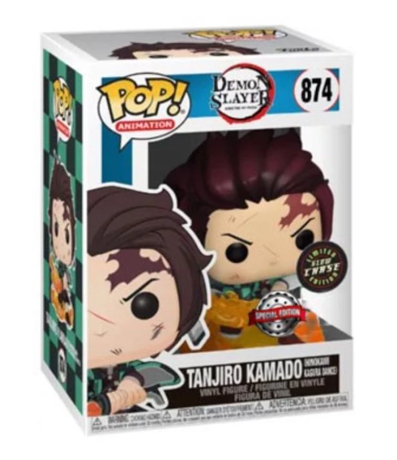 Funko POP Chase - Tanjiro with Flaming Blade "Demon Slayer" Special Edition [874]