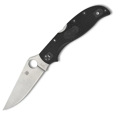 Stretch 2 XL Lockback Knife Black FRN (4.00" Satin VG-10) Spyderco C258PBK