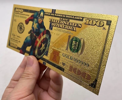 Marvel (Captain America) Souvenir Coin Banknote