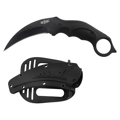 Stec 8" Karambit Hunting Knife Fixed Blade (Black)