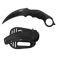 Stec 8" Karambit Hunting Knife Fixed Blade (Black)