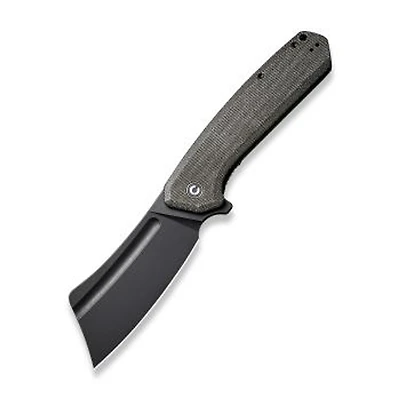 CIVIVI Bullmastiff Knife Dark Green Micarta (3.83" Black Stonewashed 9Cr18MoV) C2006F