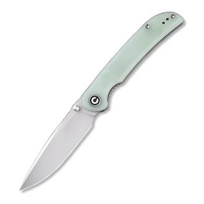 CIVIVI Imperium Knife Natural Jade G-10 Flat (3.47" Stonewashed Nitro-V) C2107A