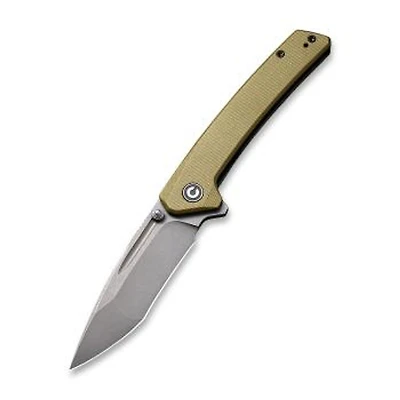 CIVIVI Keen Nadder Knife [Tanto] Olive Micarta (3.48" Stonewashed N690) C2021C
