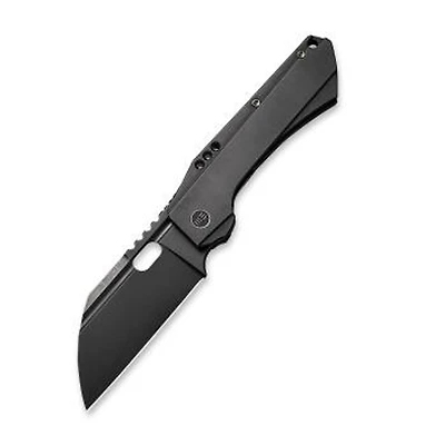WE Roxi 3 Knife Black Titanium Handle (3.14" Black Stonewashed S35VN) WE19072-2