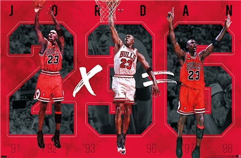 NBA Sport - Michael Jordan "2x3=6" Poster