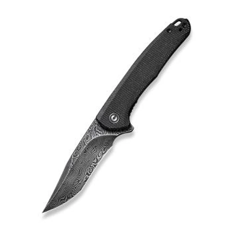 CIVIVI Mini Sandbar Knife Black Micarta (2.95" Damascus) C20011-DS1