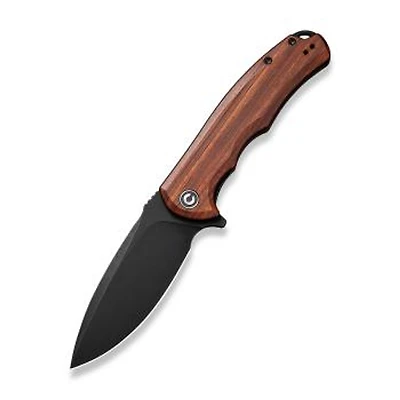 CIVIVI Praxis Knife Cuibourtia Wood (3.75" Black 9Cr18MoV) C803H