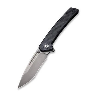 CIVIVI Keen Nadder Knife [Tanto] Black G-10 (3.48"  Stonewashed N690) C2021A