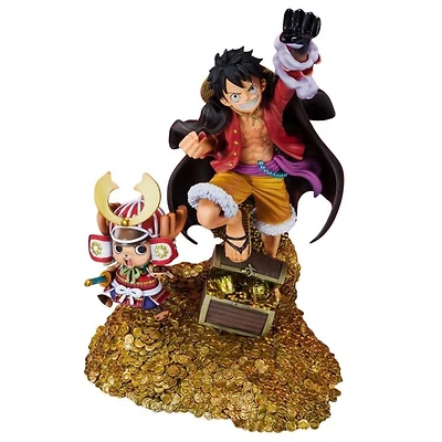 Figure Bandai - Monkey D. Luffy  - "One Piece" Commemorative  Eiichiro Oda  Illustration "DAIKAIZOKU HYAKKEI" Bandai Spirits Figuarts ZERO