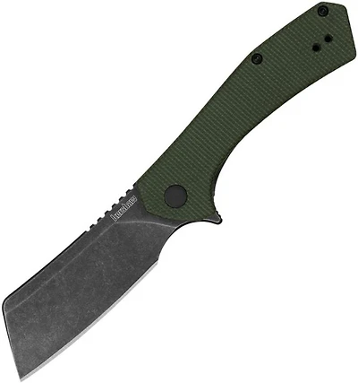 Kershaw Static Linerlock (Green Micarta) Pocket Knife [D2 BlackWash]