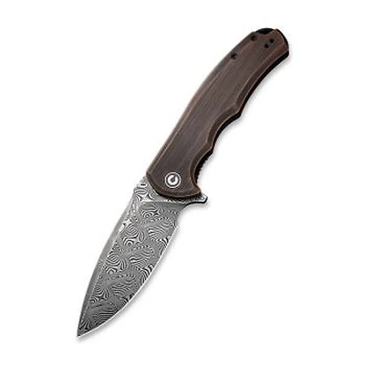CIVIVI Praxis Knife Black Rubbed Copper (3.74" Black Damascus) C803DS-3
