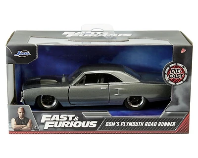 Model Car - 1:32 F&F Doms 1970 Plymouth Road Runner Grey