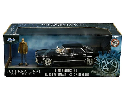Model Car - 1:24 Supernatural Dean Winchester & 1967 Chevrolet Impala SS Sport Sedan
