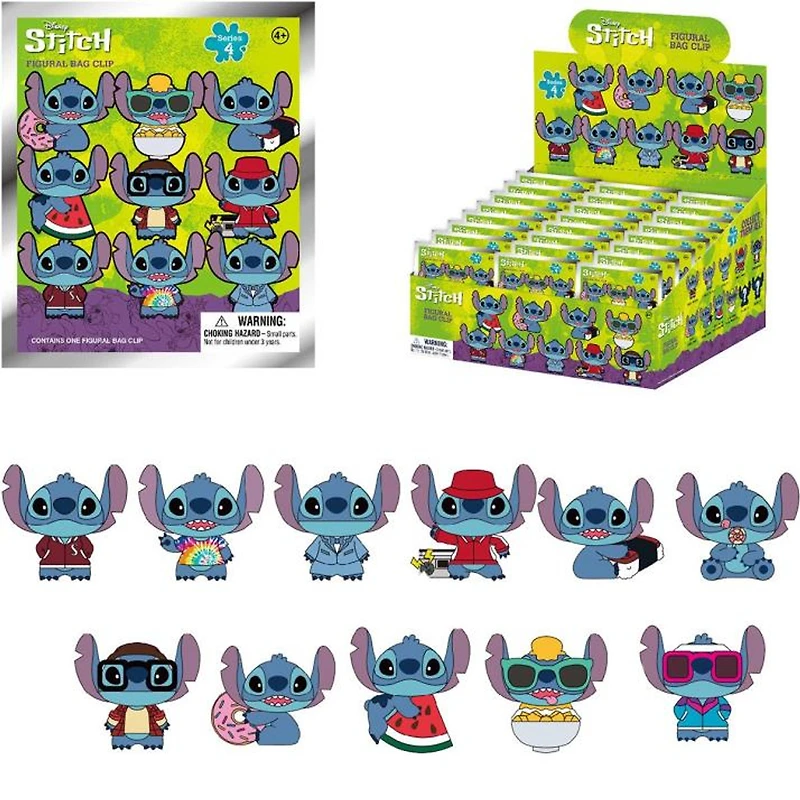 3D Foam Key Ring - Disney Stitch (Series 4) [1 Random Bag]