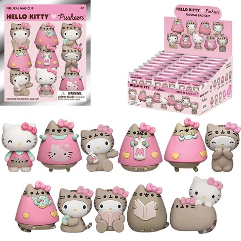 3D Foam Key Ring - Hello Kitty X Pusheen [1 Random Bag]