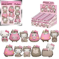 3D Foam Key Ring - Hello Kitty X Pusheen [1 Random Bag]