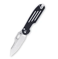 Cormorant Button Lock [Black G-10] Pocket Knife (3.23" Satin S35VN) Kizer Cutlery Ki4562A2