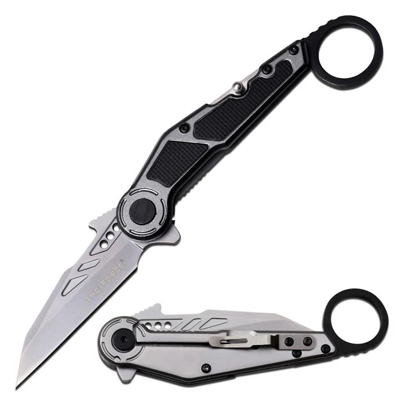 Tac Force Wharncliffe A/O Pocket Knife with Ring (3Cr13)