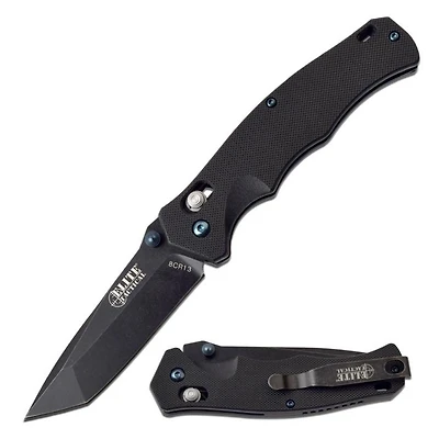Elite Tactical Tanto ( Stonewash) Axis G-10 Folding Pocket Knife (8Cr13