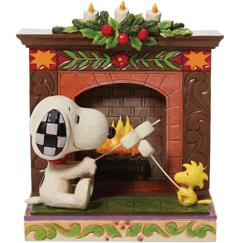 Disney - Snoopy and Woodstock Fireplace Friendship "Peanuts" (Jim Shore)