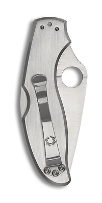 UpTern Lock Back Knife Stainless Steel (2.90 Satin 8Cr13MoV) Spyderco C261P