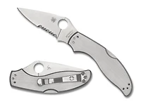 UpTern Lock Back [Serrated] Knife Stainless Steel (2.90 Satin 8Cr13MoV) Spyderco C261PS